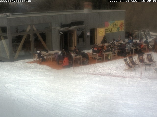 Archiv Foto Webcam Die Hossa Bar am Corvatsch