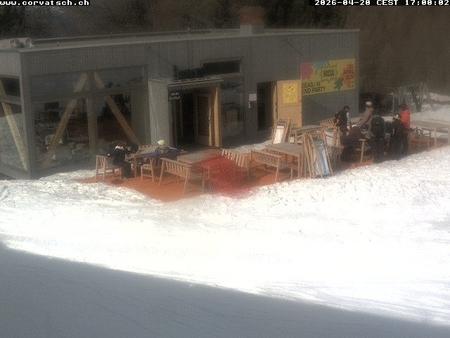 Archiv Foto Webcam Die Hossa Bar am Corvatsch