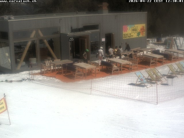 Archiv Foto Webcam Die Hossa Bar am Corvatsch