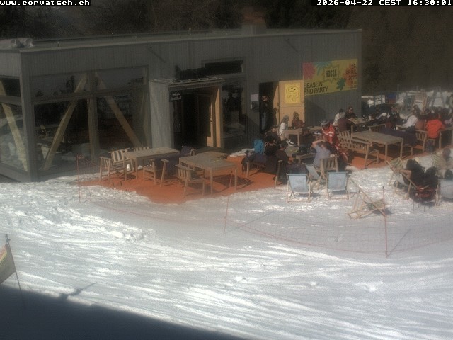 Archiv Foto Webcam Die Hossa Bar am Corvatsch