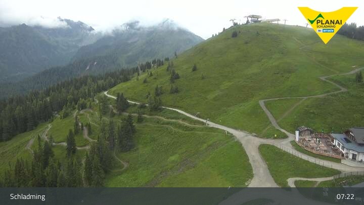 Archiv Foto Webcam Schladming - Planai Bergstation II