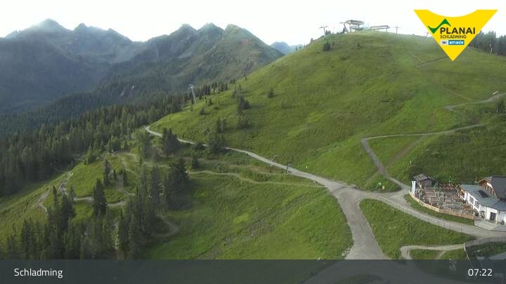 Archiv Foto Webcam Schladming - Planai Bergstation II