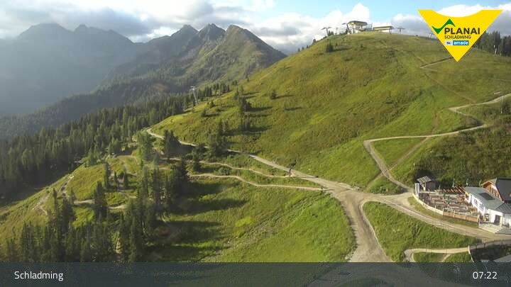 Archived image Webcam Schladming - Top Station Planai II