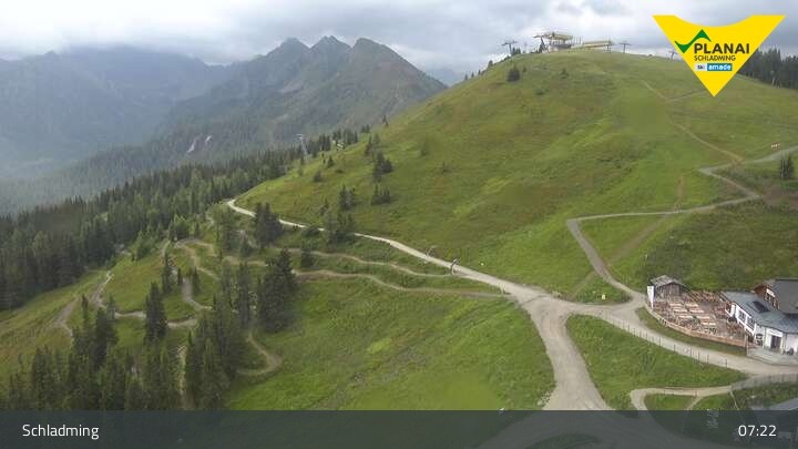 Archiv Foto Webcam Schladming - Planai Bergstation II