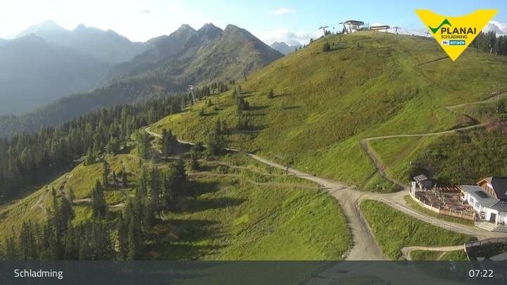 Archiv Foto Webcam Schladming - Planai Bergstation II