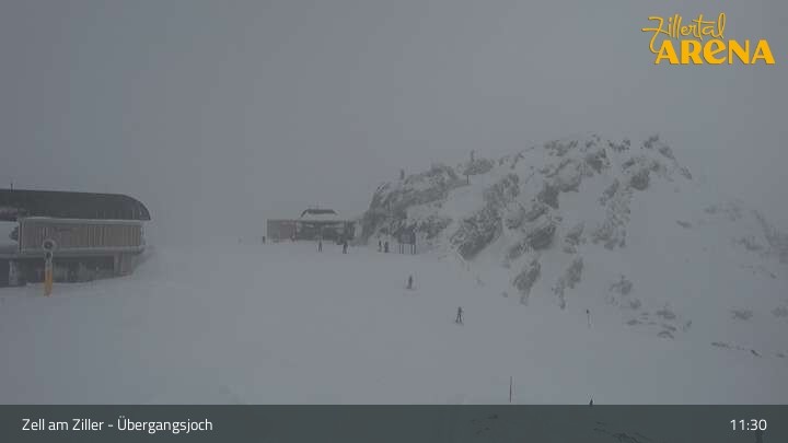 Archiv Foto Webcam Zillertal Arena: Übergangsjoch Zell am Ziller