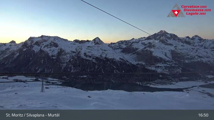 Archiv Foto Webcam Silvaplana Murtel