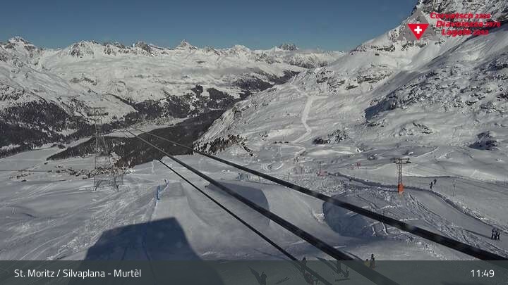 Archiv Foto Webcam Silvaplana Murtel