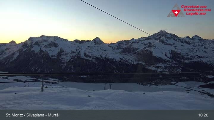 Archiv Foto Webcam Silvaplana Murtel