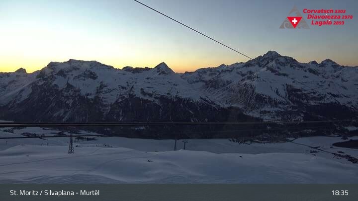 Archiv Foto Webcam Silvaplana Murtel