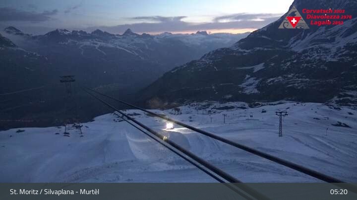 Archiv Foto Webcam Silvaplana Murtel