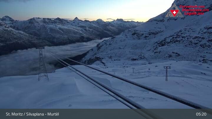 Archiv Foto Webcam Silvaplana Murtel