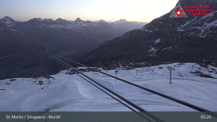 Archiv Foto Webcam Silvaplana Murtel