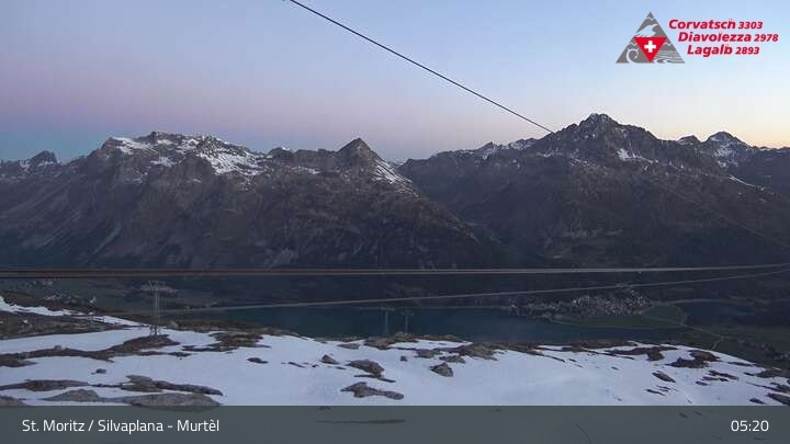 Archiv Foto Webcam Silvaplana Murtel