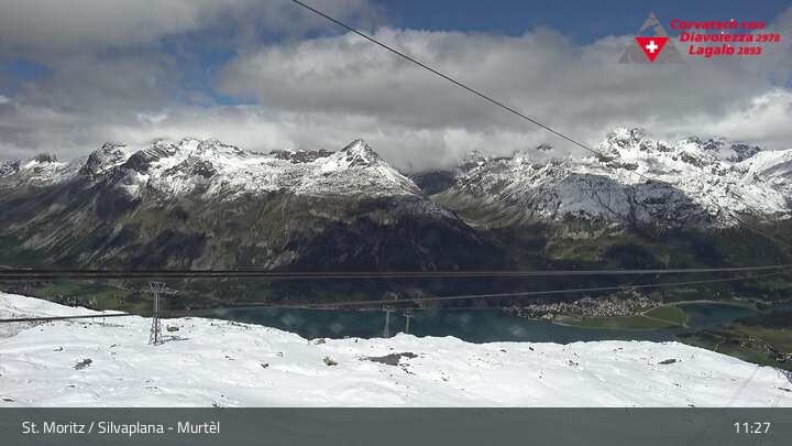 Archiv Foto Webcam Silvaplana Murtel