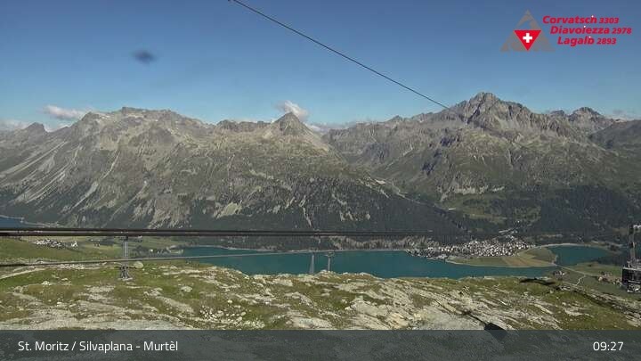 Archiv Foto Webcam Silvaplana Murtel