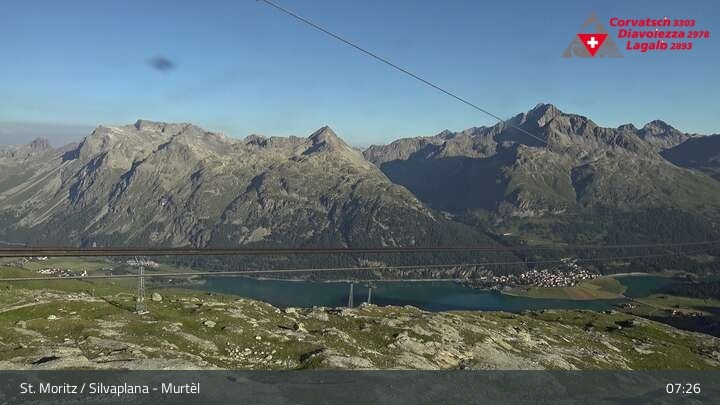 Archiv Foto Webcam Silvaplana Murtel