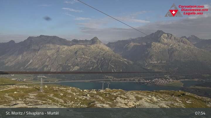 Archiv Foto Webcam Silvaplana Murtel