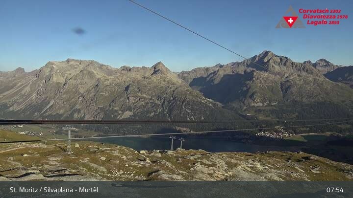Archiv Foto Webcam Silvaplana Murtel