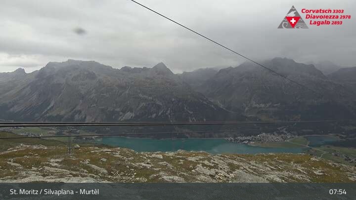 Archiv Foto Webcam Silvaplana Murtel