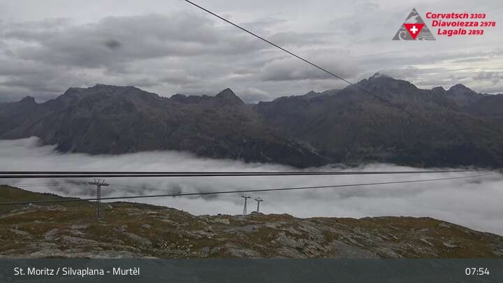 Archiv Foto Webcam Silvaplana Murtel