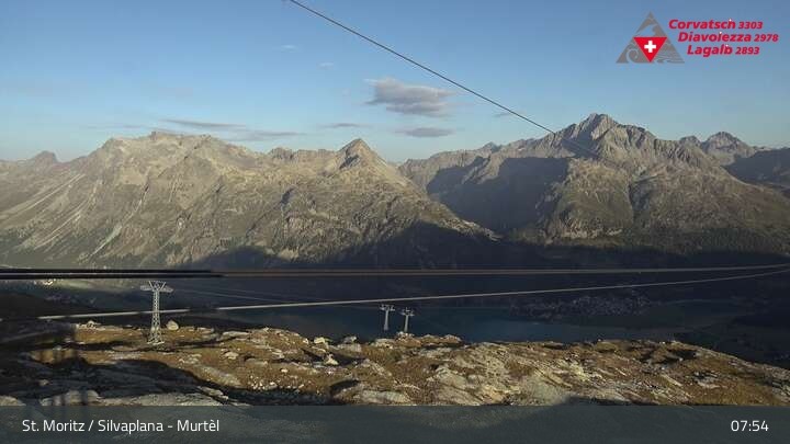 Archiv Foto Webcam Silvaplana Murtel