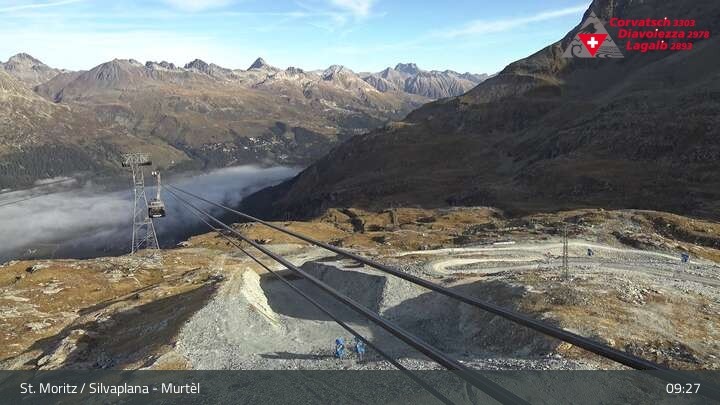 Archiv Foto Webcam Silvaplana Murtel