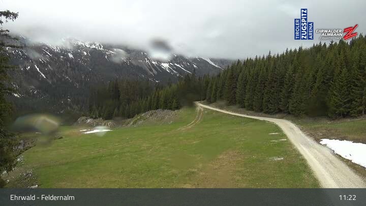 Archiv Foto Webcam Ehrwalder Alm - Feldernalm