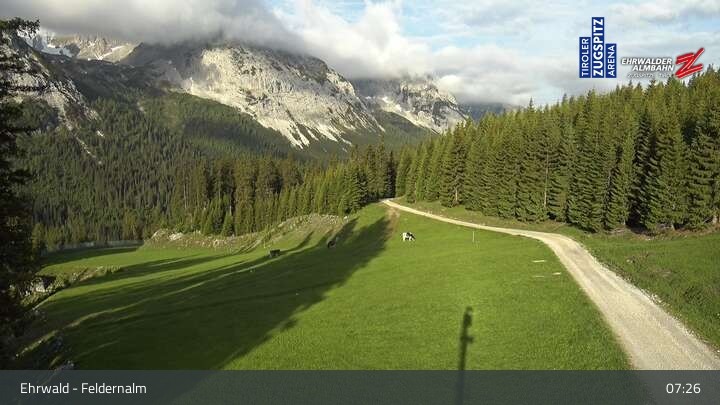Archiv Foto Webcam Ehrwalder Alm - Feldernalm