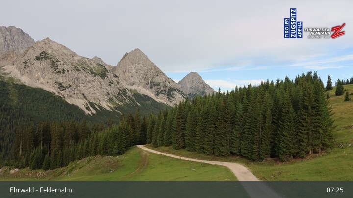 Archiv Foto Webcam Ehrwalder Alm - Feldernalm