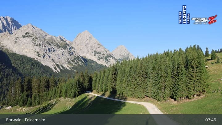 Archiv Foto Webcam Ehrwalder Alm - Feldernalm