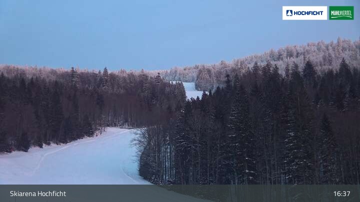 Archiv Foto Webcam Blick von der Skiarena am Hochficht