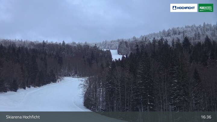 Archiv Foto Webcam Blick von der Skiarena am Hochficht