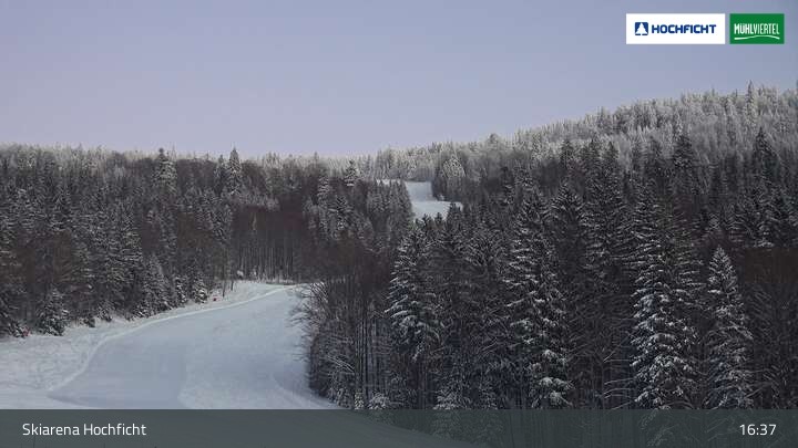 Archiv Foto Webcam Blick von der Skiarena am Hochficht
