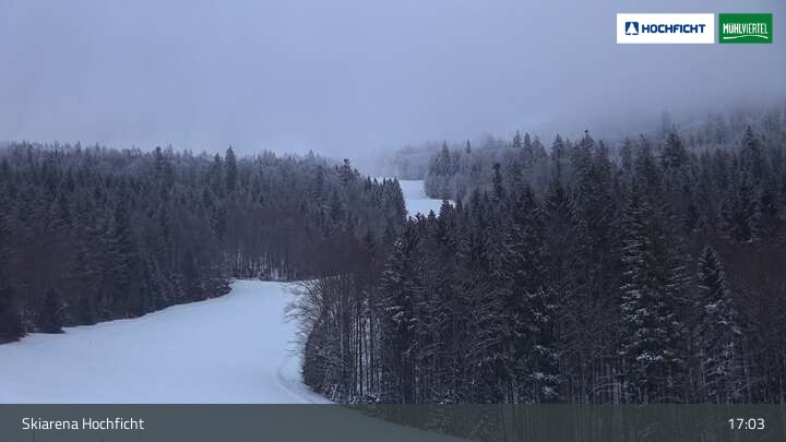 Archiv Foto Webcam Blick von der Skiarena am Hochficht