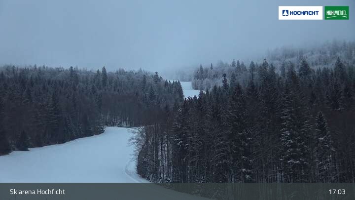 Archived image Webcam Entrance Ski Resort Hochficht