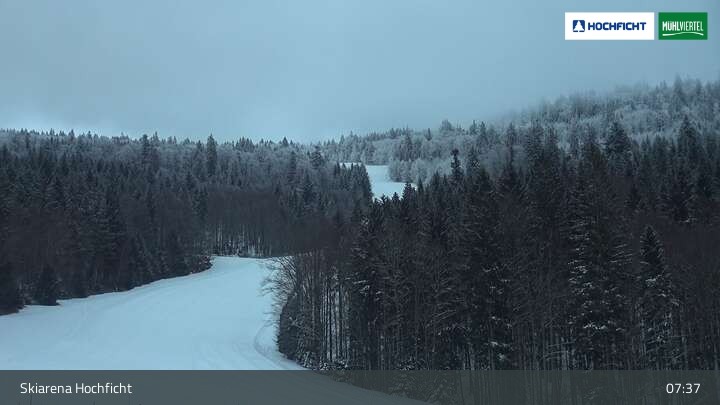 Archived image Webcam Entrance Ski Resort Hochficht