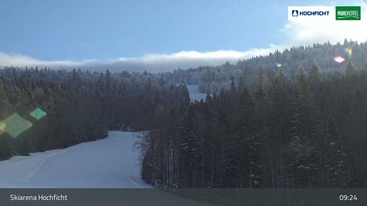 Archived image Webcam Entrance Ski Resort Hochficht