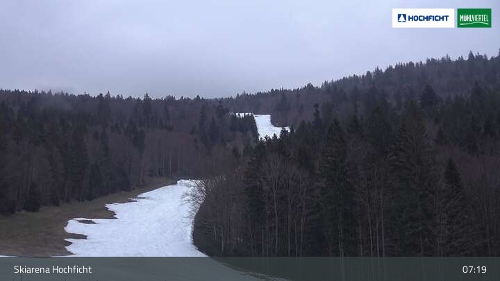 Archiv Foto Webcam Blick von der Skiarena am Hochficht