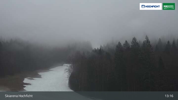 Archiv Foto Webcam Blick von der Skiarena am Hochficht