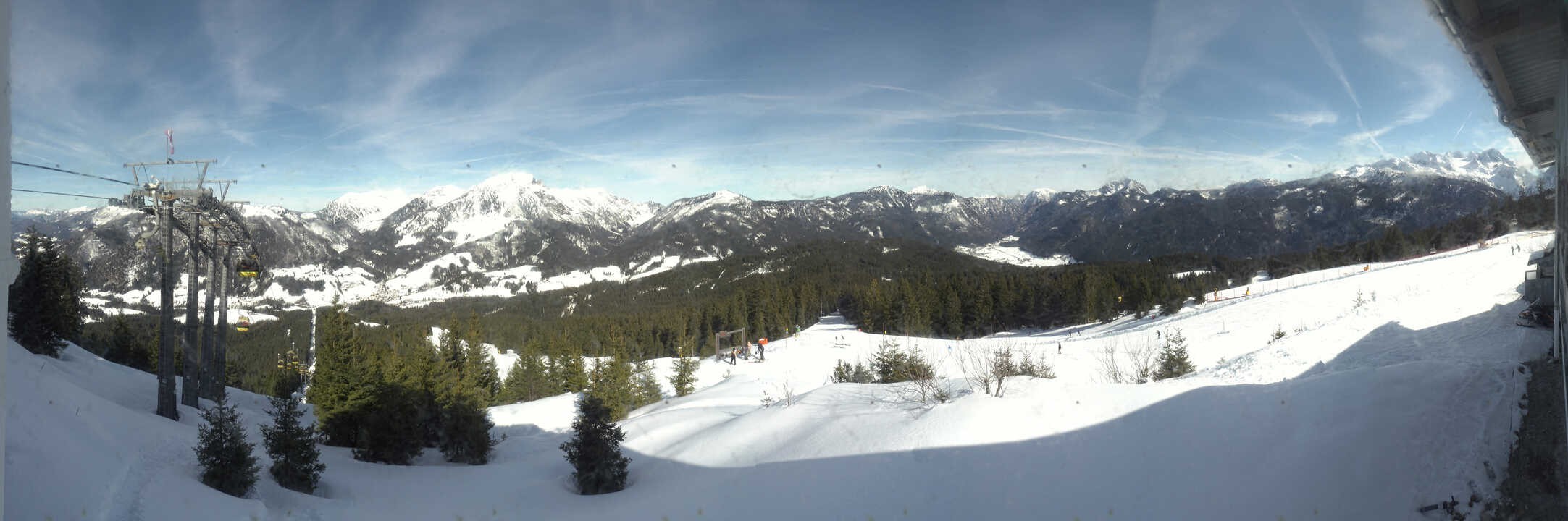 Archived image Webcam The top station Hornbahn
