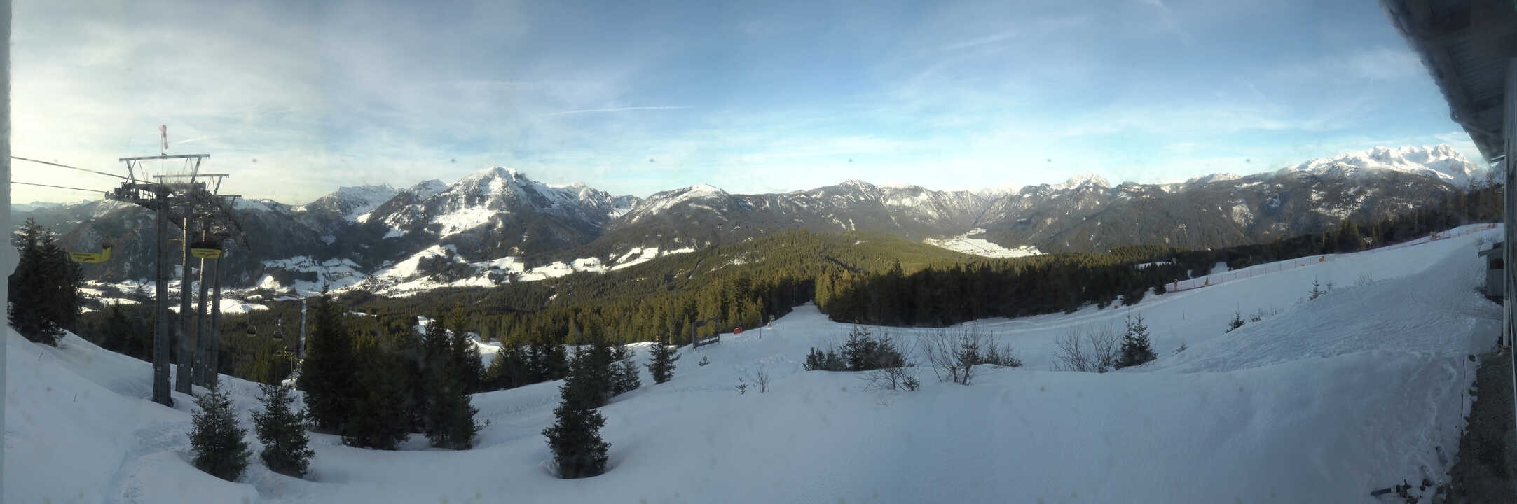 Archived image Webcam The top station Hornbahn