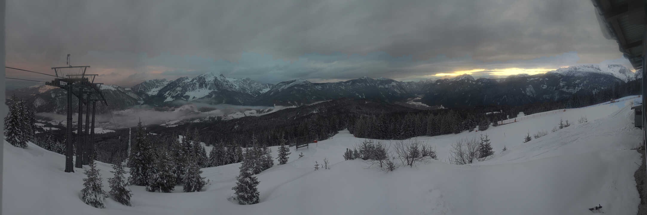 Archiv Foto Webcam Blick vom Hornspitz