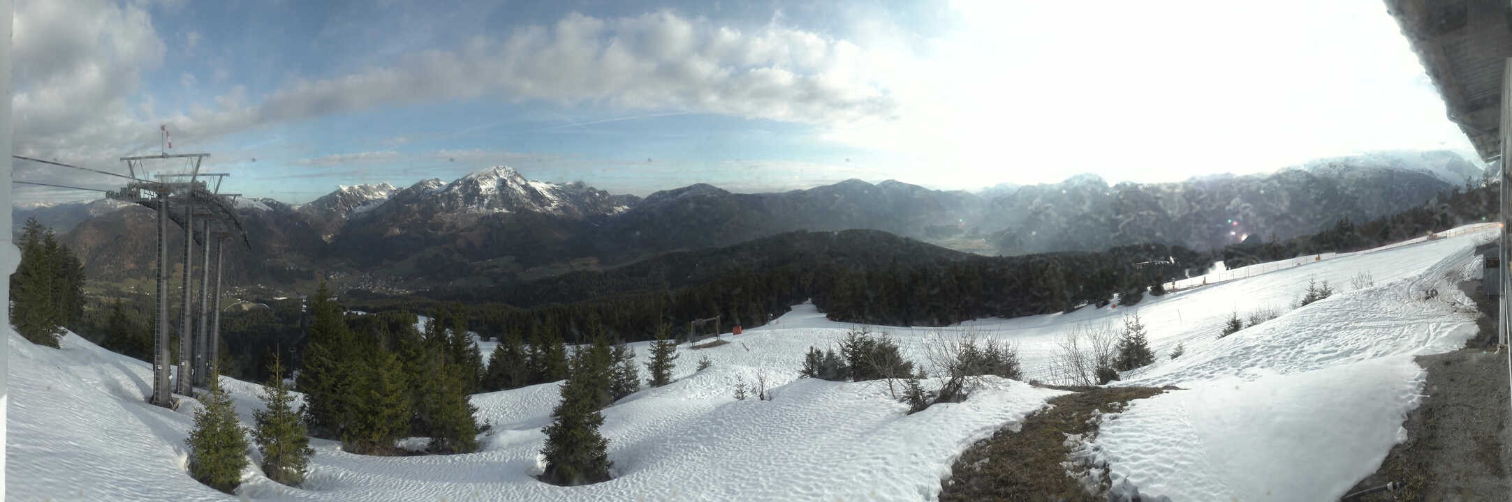 Archived image Webcam The top station Hornbahn