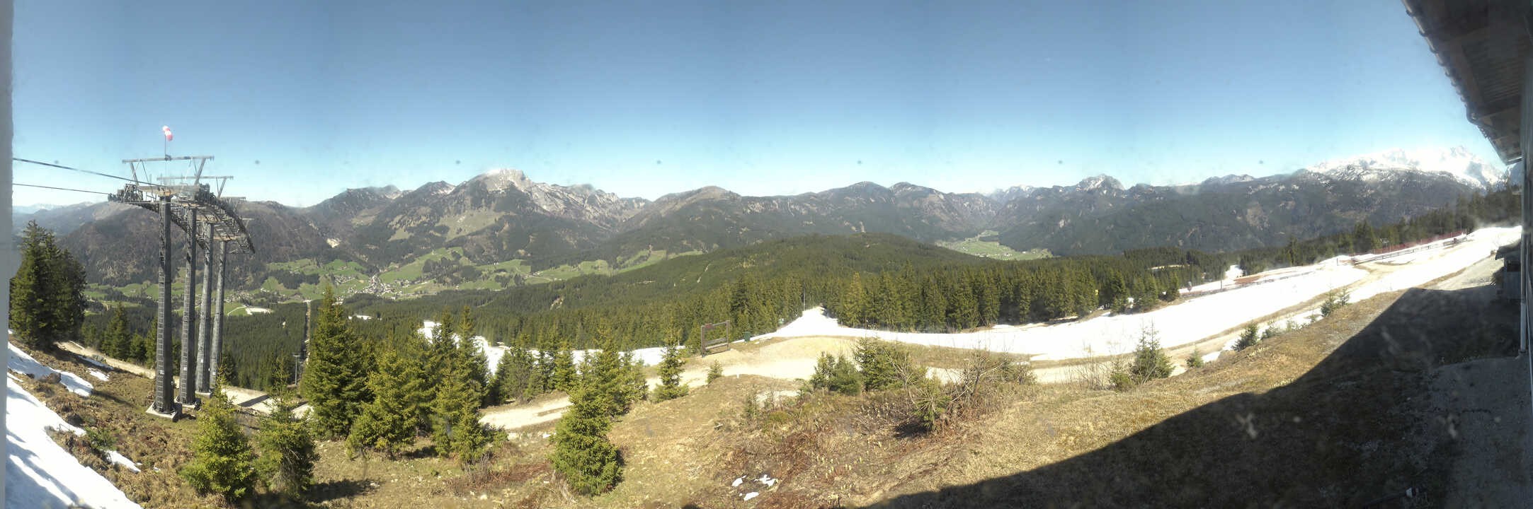 Archived image Webcam The top station Hornbahn