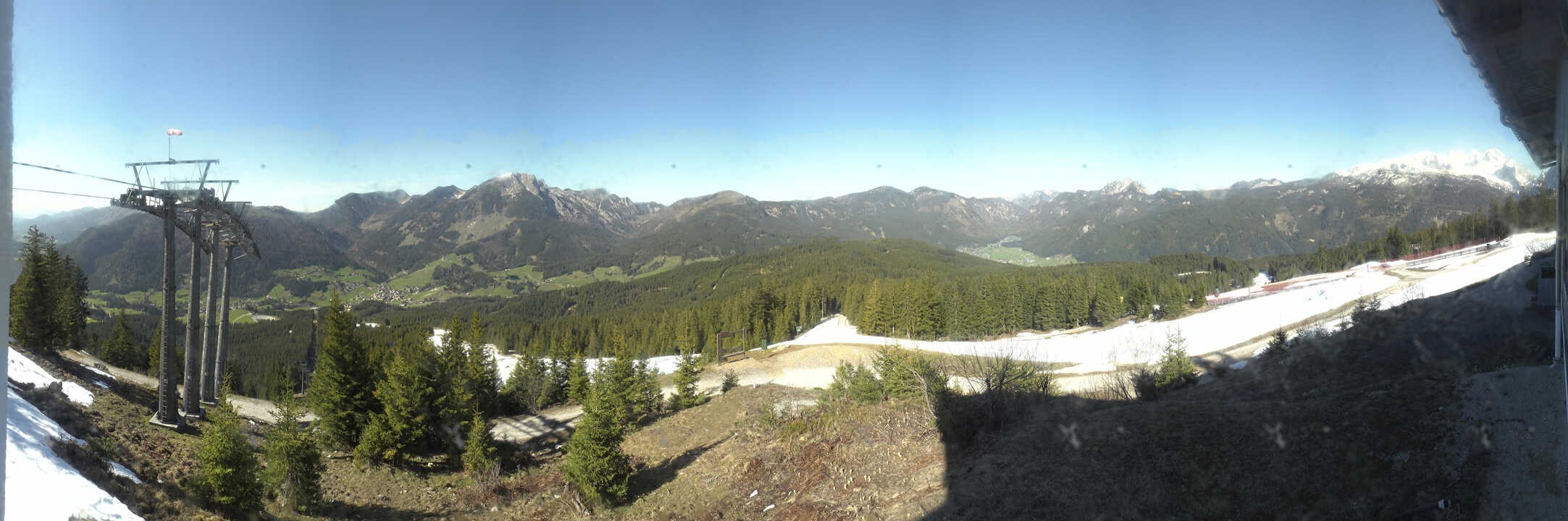 Archived image Webcam The top station Hornbahn