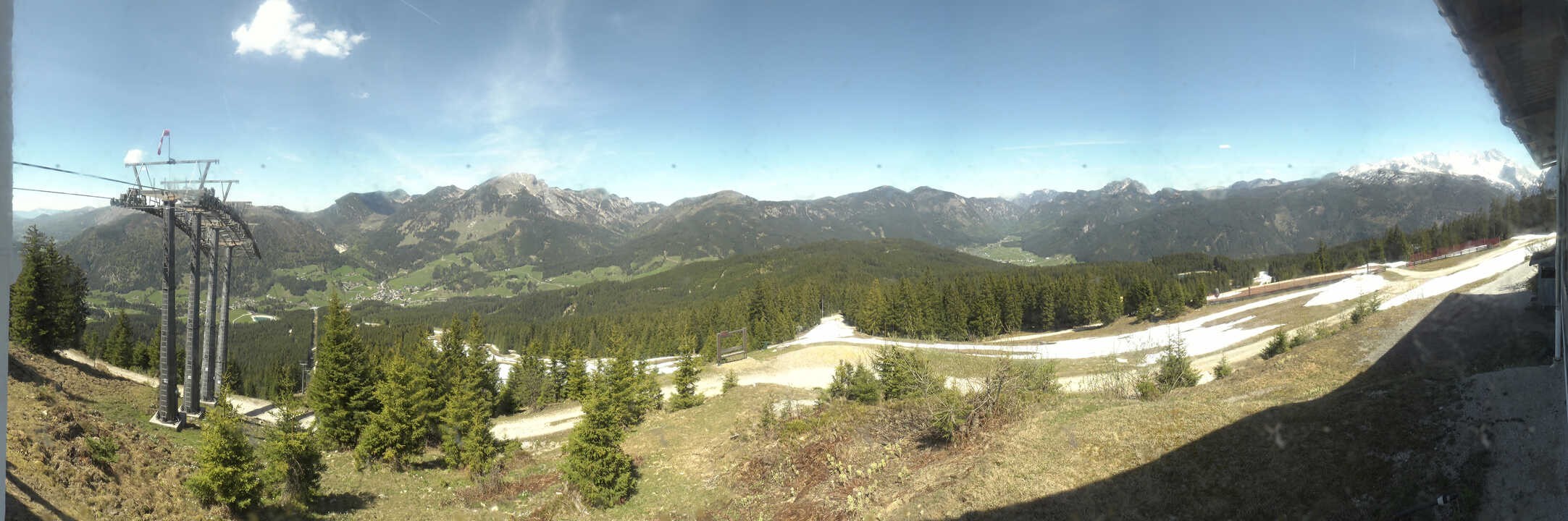 Archived image Webcam The top station Hornbahn
