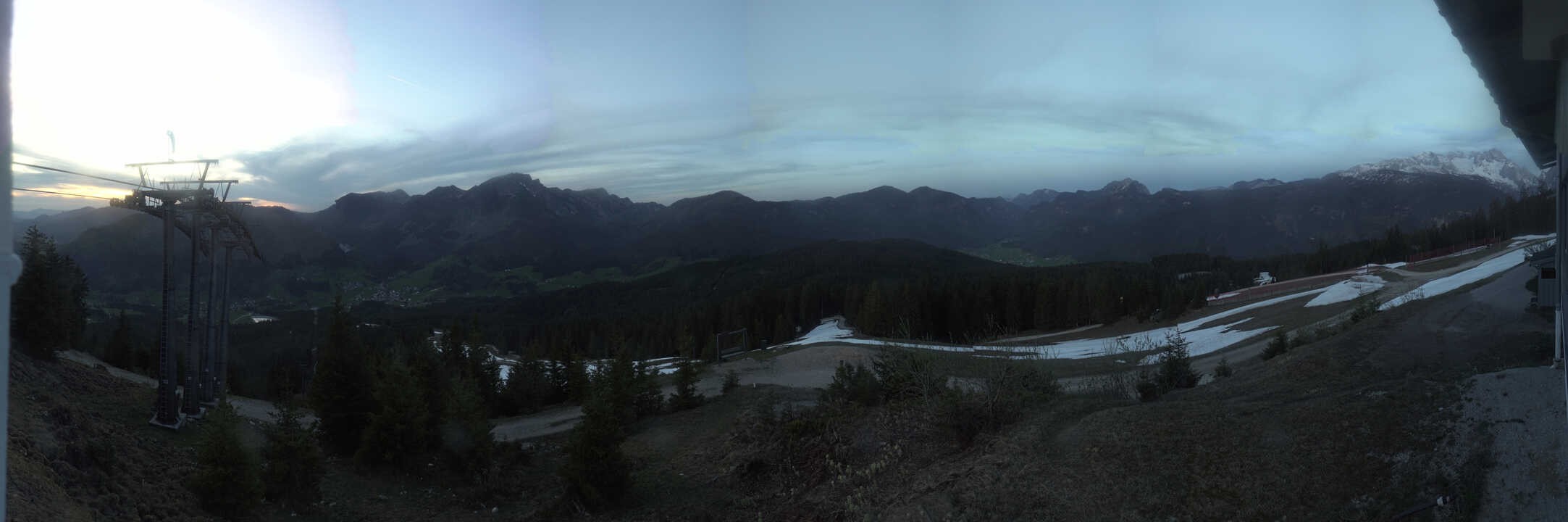Archived image Webcam The top station Hornbahn