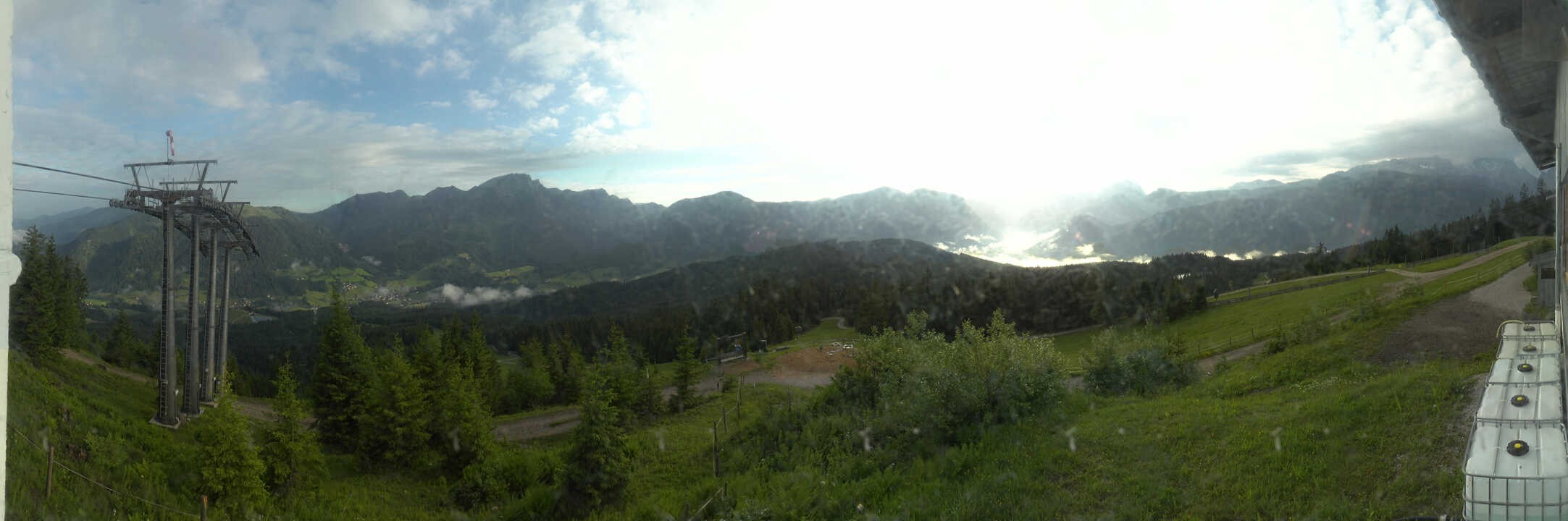 Archived image Webcam The top station Hornbahn