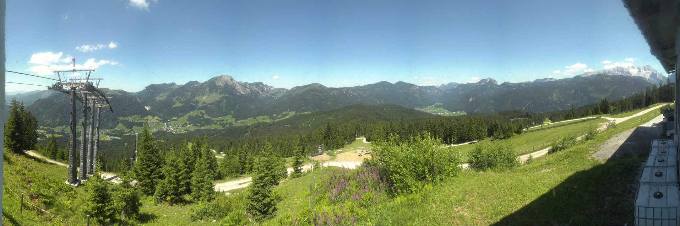 Archived image Webcam The top station Hornbahn